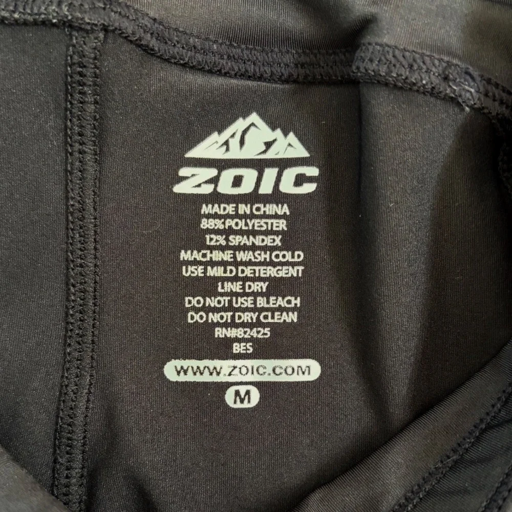 Zoic Padded Cycling Biking Liner Shorts Womens M Black Pink Performance Comfort
